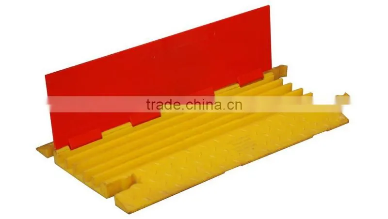 Ultra-portable 5-Channel Heavy Duty Rubber Cable Protection Ramps