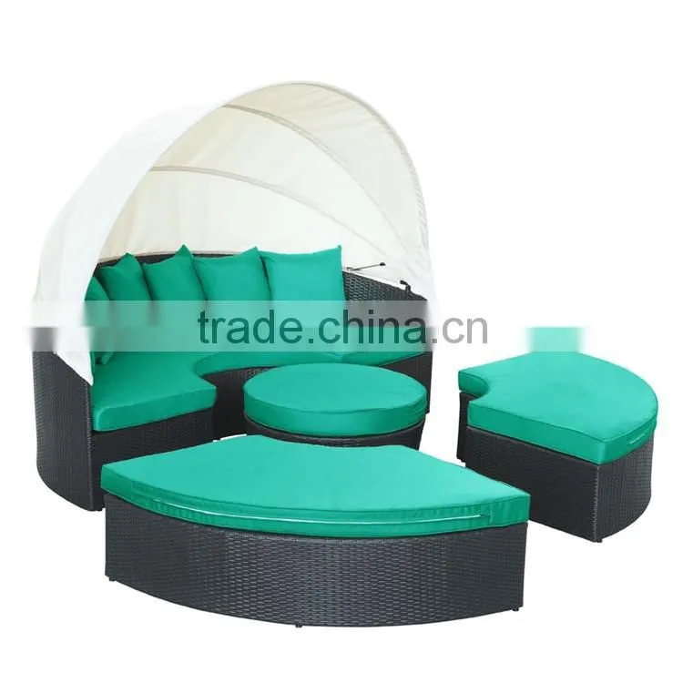Wholesale Furniture Outdoor Daybed Canopy Round Outdoor Waterproof Daybed