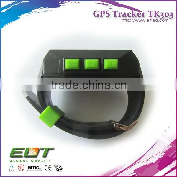TK301 3g sos panic button waterproof gps adult watch tracker