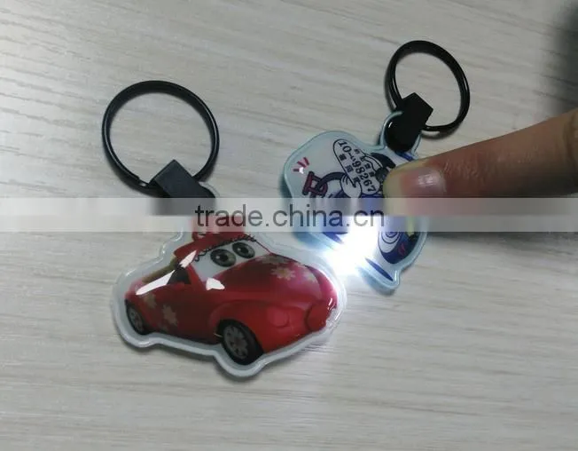 led key chain heart shape cookies Electronics LED flashing keychain