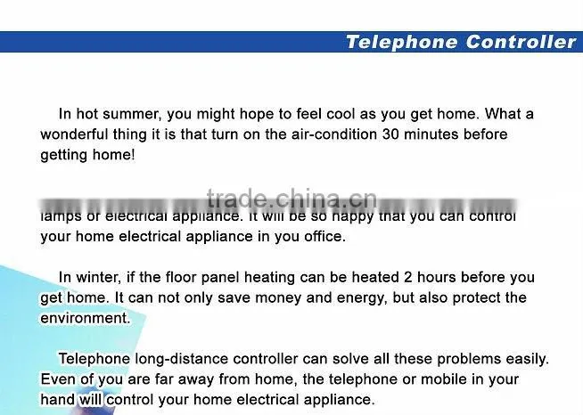 TAIYITO TDXE6626 bidirectional PLC& X10 signal home automation long distance telephone controller