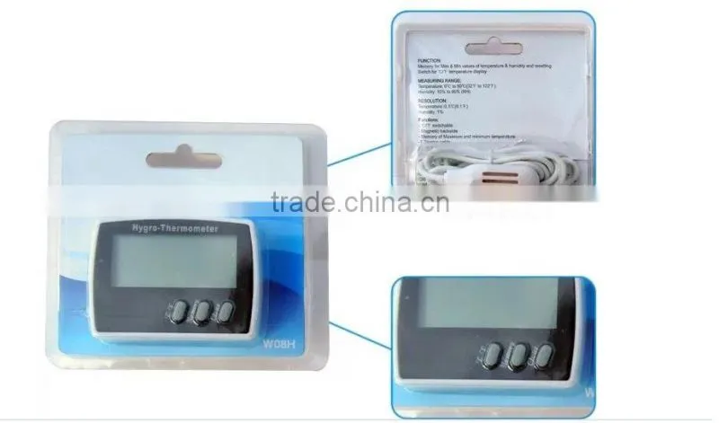 CE approved digital LCD thermometer hygrometer