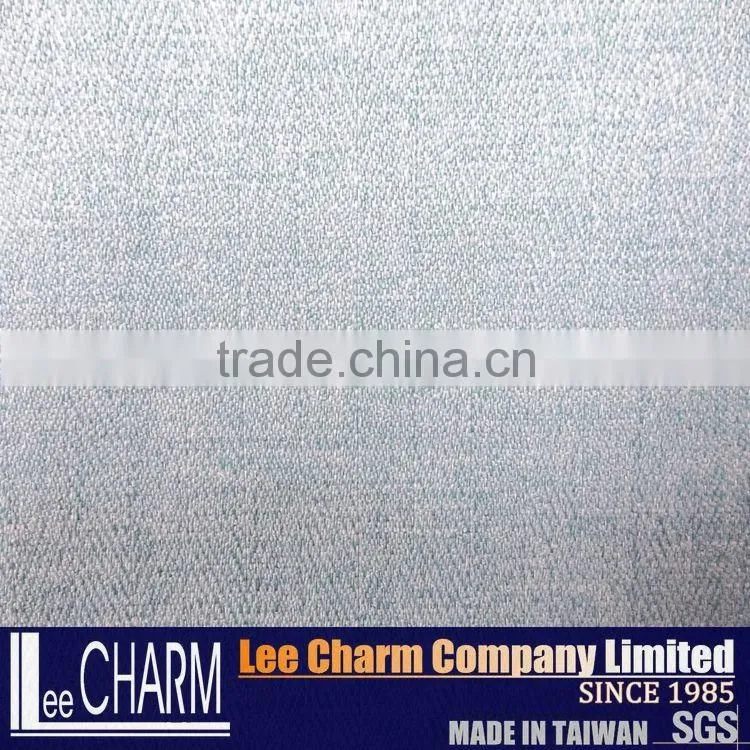 Green Elastic Twill Polyester Spandex Blend Spacer Garment Fabric