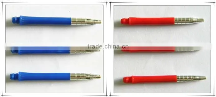 L Size Black Aluminum Carved Dart Stems