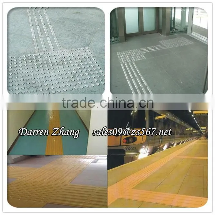 Non-slip TPU detectable warning restaurant outdoor floor tile for construction