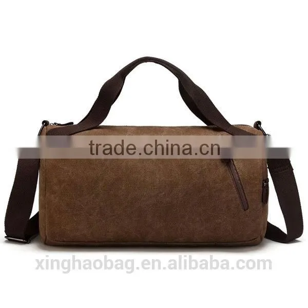 China cheap waterproof canvas duffle bag luggage wholesale leather bag