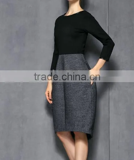 Long sleeve ladies winter ladies official dress fashion