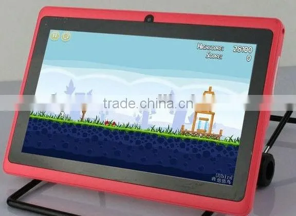 7" Allwinner A13 Q88 tablet pc 5 point capacitive Screen + android 4.0 + Multi Touch + 1.2GHz 512MB 4GB + Webcam + Wifi + HDMI