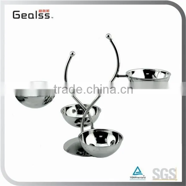 Advanced High Quality Stainless Steel Spice Jars With Cruet Stand