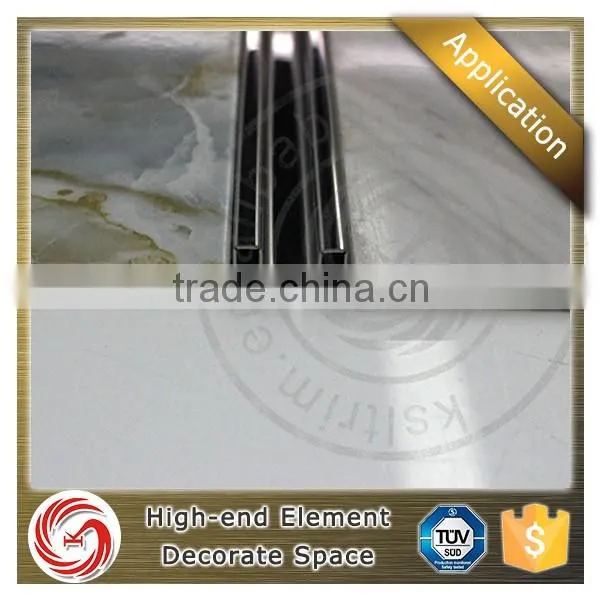 Home interior design wall edging U shaped listello tile trim