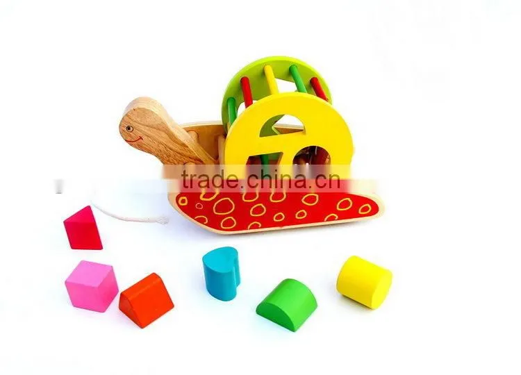 2015 New Product Colorful Educational Toy Wooden Baby Toy Car Wholesale