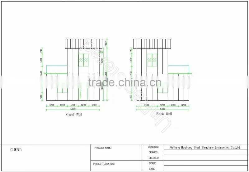 Two Storey Most Economical One Bedroom Prefab Loft Family Living House with 70 Years Life