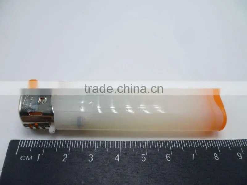 2016 hot sale colored pusher electronic disposable creamy lighter