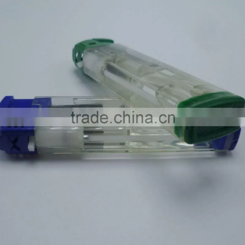 Transparent colored safety cap gas electronic lighter
