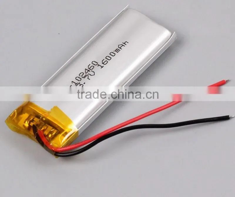 Rechargeable Li-polymer Battery 102460 1600mAh 3.7V With Stable PCM