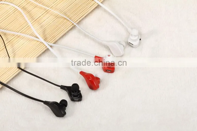New coming smart wearable device neck back sports bluetooth headset earphone