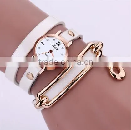 Fashional serpentine thin leather watch for ladies