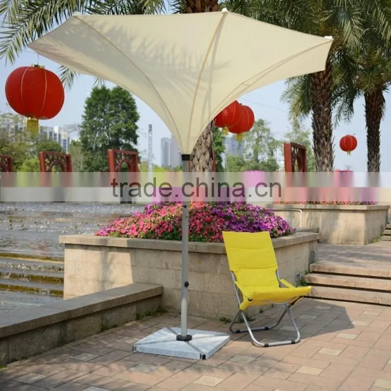 Trendy Unique Design Decorative Flower Shape Outdoor Patio Garden Pool Side Outside-in Upside Tulip Mushroom Inverted Umbrella