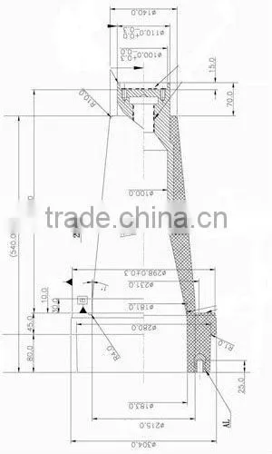 High Quality Epoxy Resin 145kv Cable Bushing Insulator Made In China
