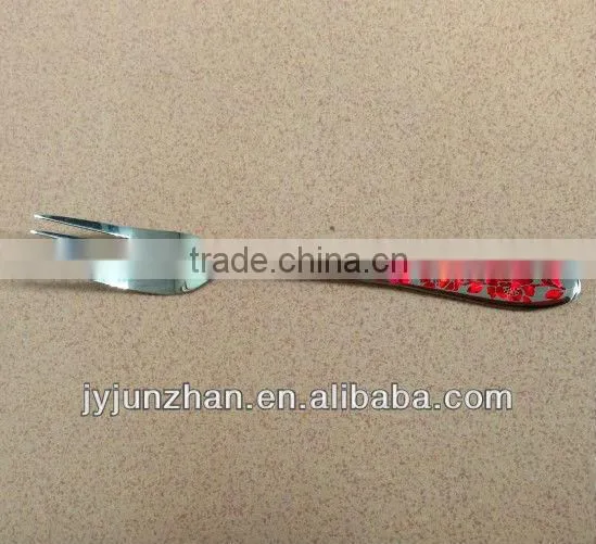 Stainless fruit fork with mirror polishing Factoy directly in Jieyang