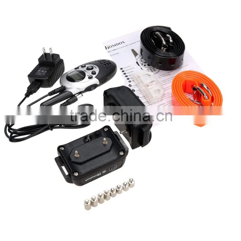 Homdox Remote Pet Training Collar With LCD Display Static Shock/ Vibration/ Sound Function AM003213