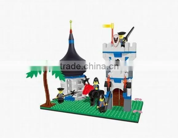 educational plastic castle building blocks kids building blocks plastic