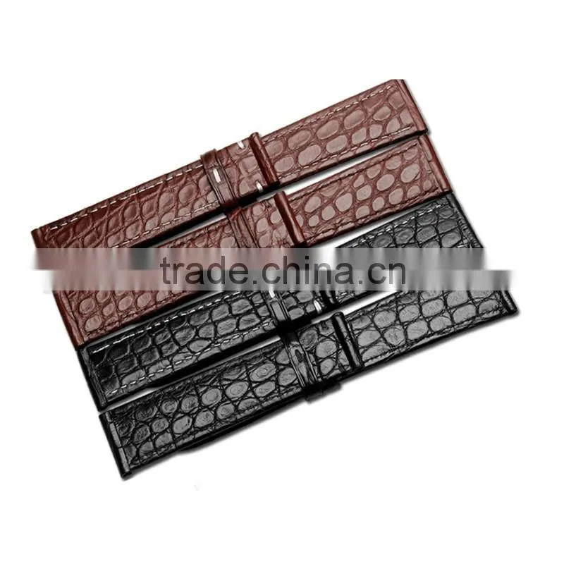 customized alligator leather watch band 18*16|19*18|20*18|22*20mm Alligator leather watch strap