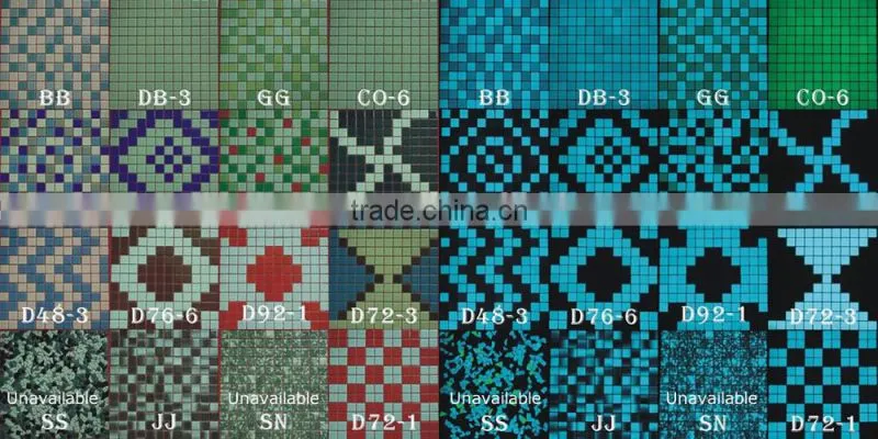 glow in the dark mosaic tiles