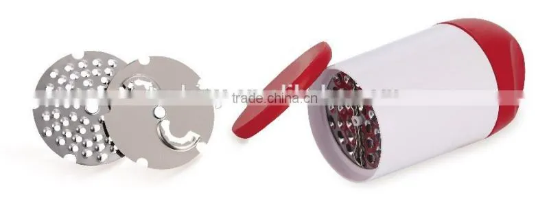 2016 Food Grade User Safe mini Plastic Vegetable Grinder Vegetable Grater with multi-grater
