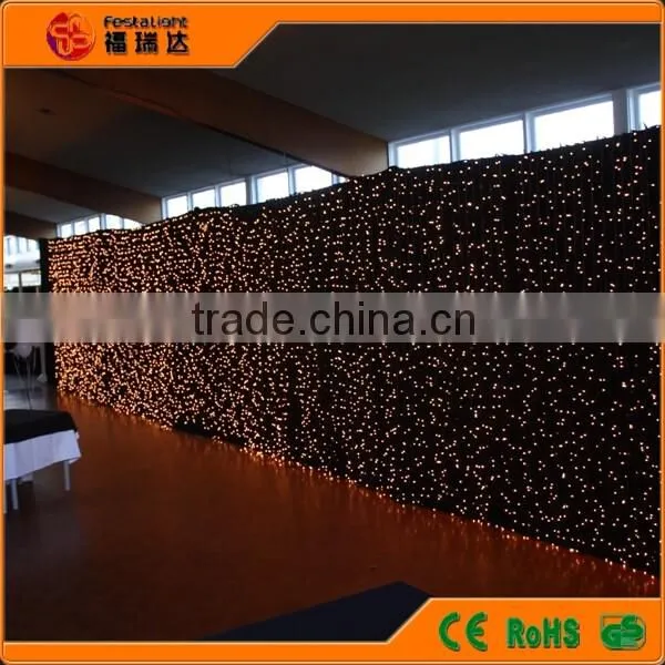 2016 China supplier Wedding lights3Mx3M 400 Led curtain Light/led decorative lights