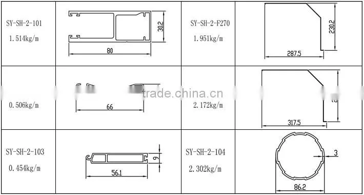 ISO9001 standard high quality aluminum profile aluminium sun louver