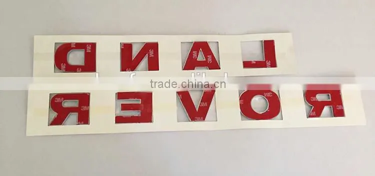 Hot sale car emblem 3D self-adhesive black ABS plastic car emblem custom
