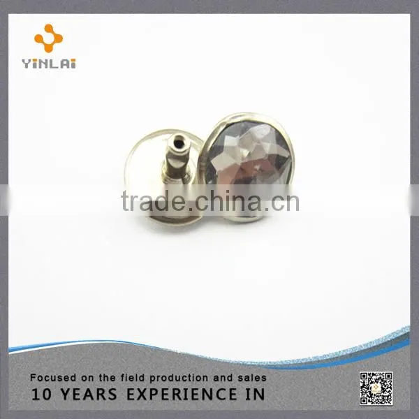 Colorful 12mm Crystal Rivet For Shoes