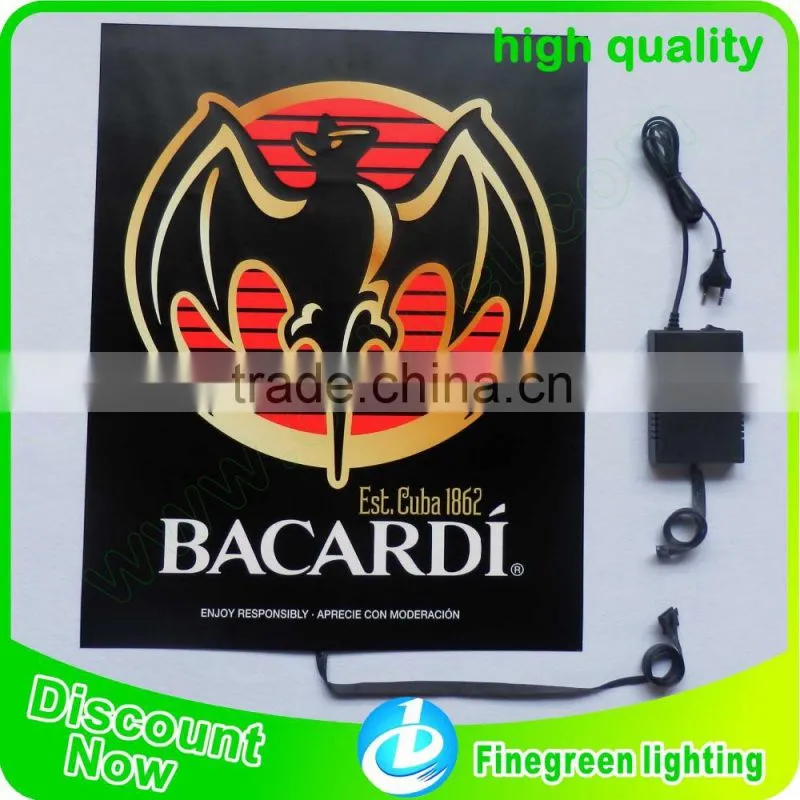 el display stand,el arylic panel stand,el flashing display