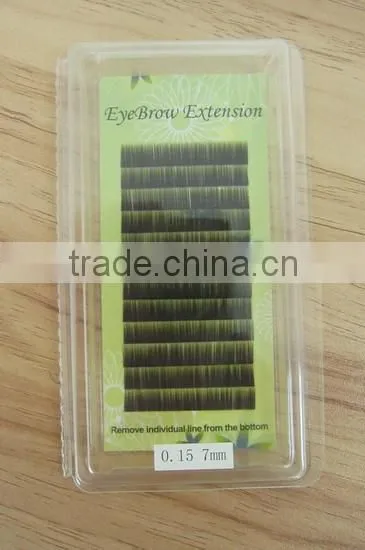 eyebrow extensions;synthetic fiber eyebrow