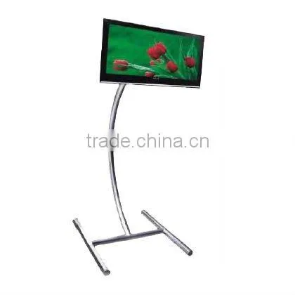 aluminum free standing curved corner stand , TV stand&hanger