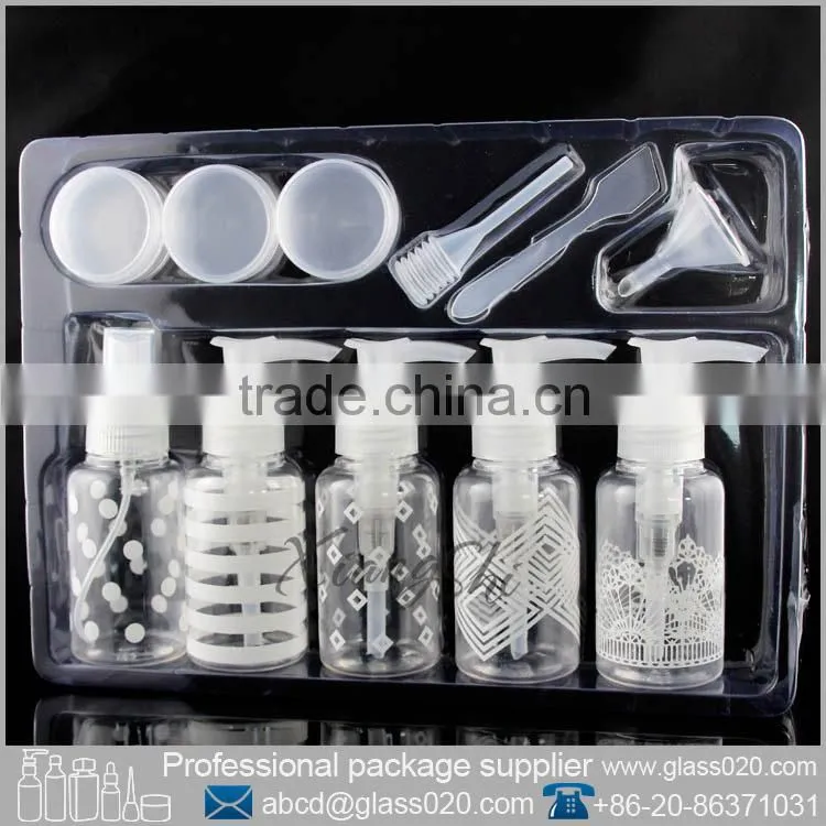 round PET Lotion Bottle one set for Cosmetic