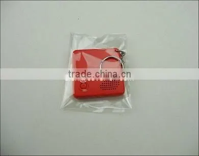 Customer kindly flashing sound key chain/customized design gift/radio sound key chain