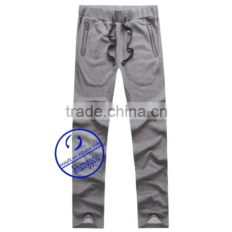 fashion design high quality men's grey jogger pants manufactures in china