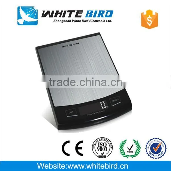 5kg/1g 2015 hot selling stainless steel electronic kitchen scale