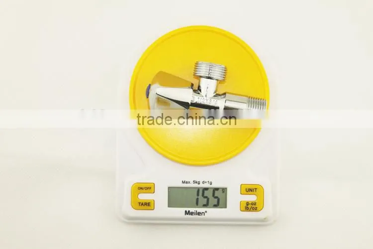 New Modern Wall Mounted Bathroom Triangle Valves Nickel Brushed 1/2" Stop Valve