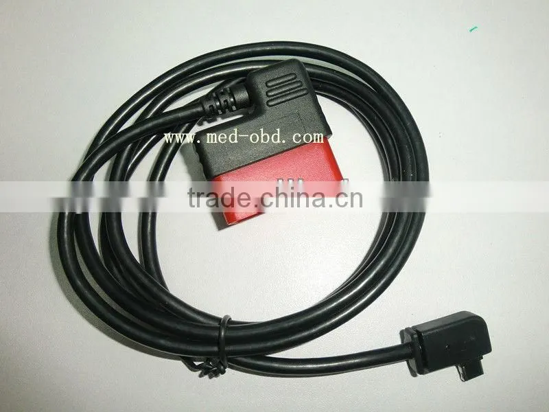 90 Degree OBD2 16pin Male Connector to Micro USB Cable 5ft/1.5m