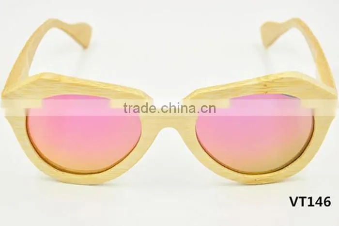 wholesale new style 2016 vintage UV400 mirror lens design bamboo wooden polarized sunglasses sun shade glasses