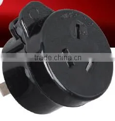 2014 Hot sale latest product SAA convenient 10A/15A side entry plug with socket