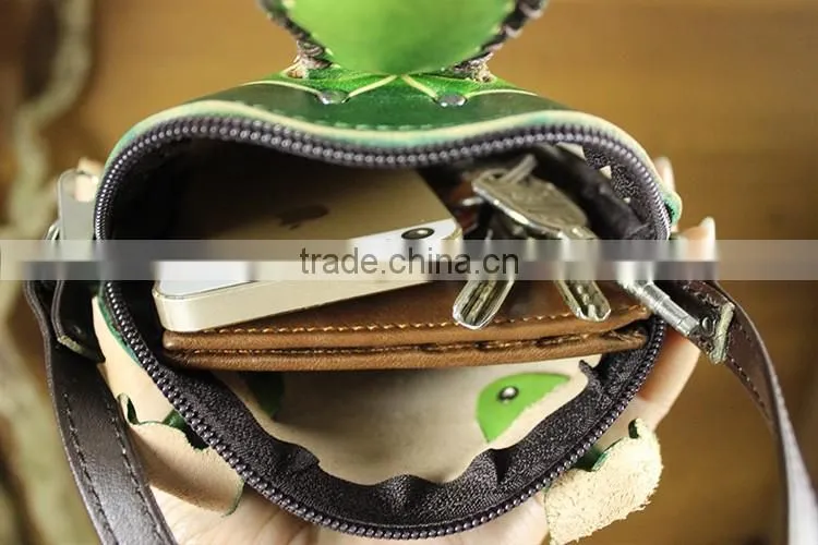 Fashion New Design Girl's Shoulder Leather Coin Purse