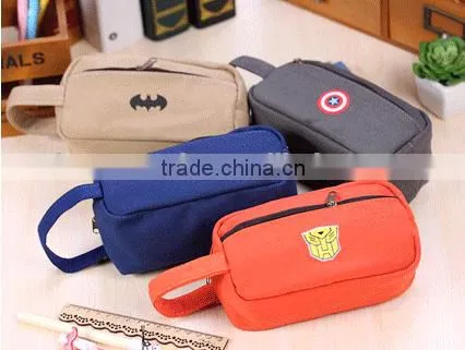 Fashion league of legends large volume pencil case with two zippers