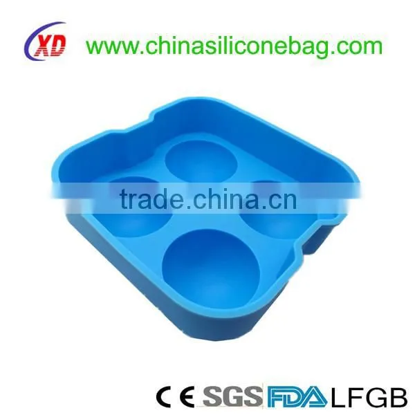 cheap silicone ice cube ball rubber ball shaped cube tray