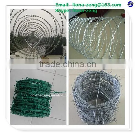 Guangzhou barbed wire mesh and fencing material for frontier border manufacturer
