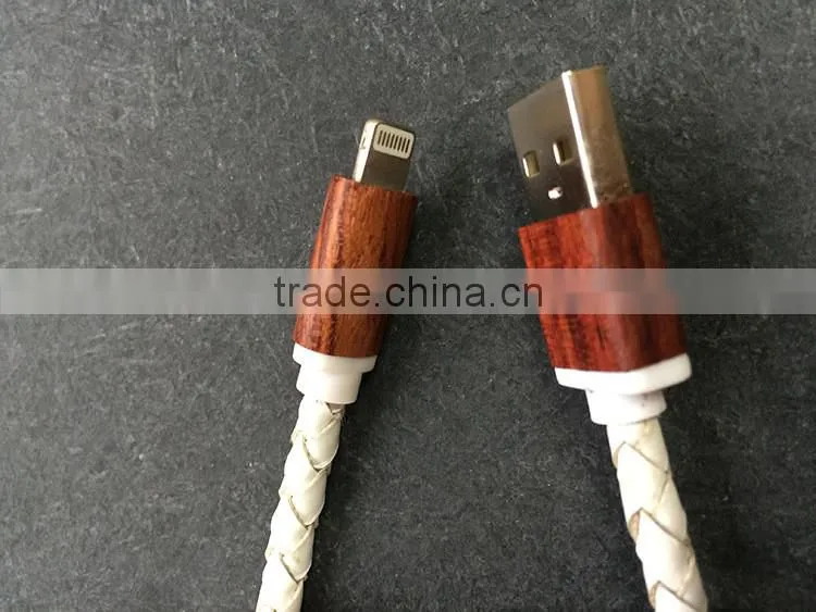8 pin leather usb cable for IPhone