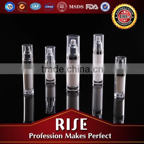 oval acrylic airless bottle sprayer for cosmetic china factory